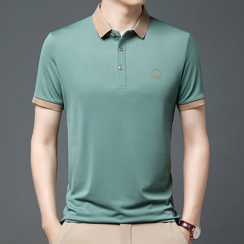 Oliver | Enkel Kortärmad Herrpoloshirt Med Strukturerad Krage 0