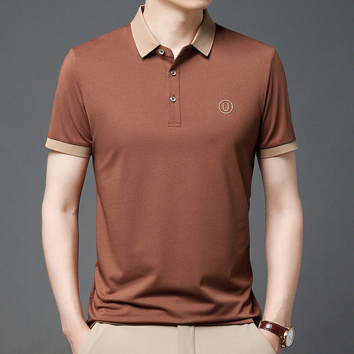 Oliver | Enkel Kortärmad Herrpoloshirt Med Strukturerad Krage 3