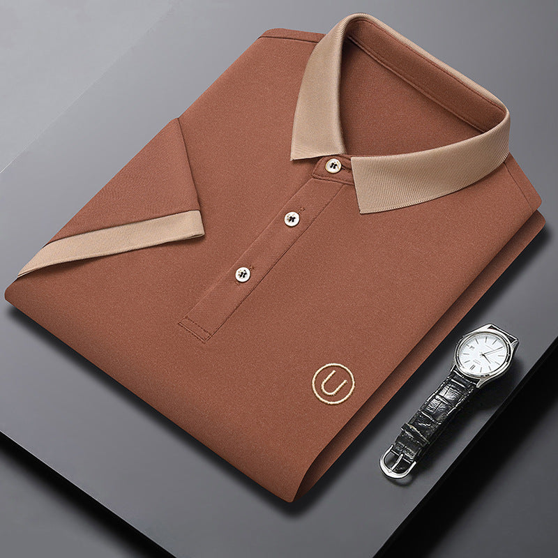 Oliver | Enkel Kortärmad Herrpoloshirt Med Strukturerad Krage 5
