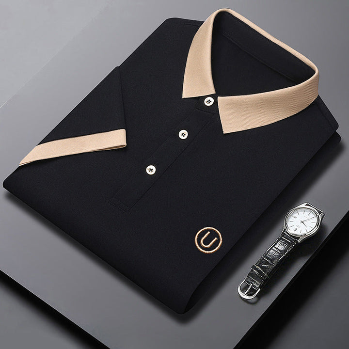 Oliver | Enkel Kortärmad Herrpoloshirt Med Strukturerad Krage 7