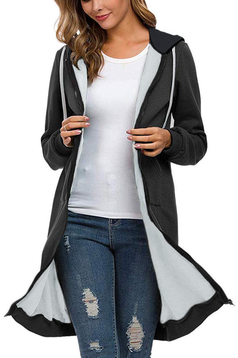Oliver | Fleecefodrad Vinter Hoodie med Justerbar Huva 5