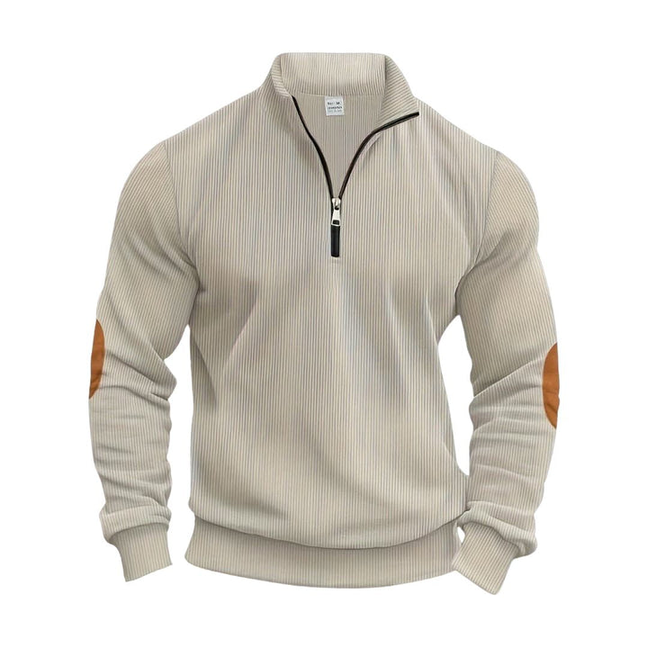 Oliver | Klassisk Ribbstickad Pullover för Män 0