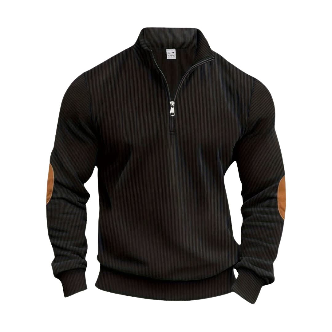 Oliver | Klassisk Ribbstickad Pullover för Män 3