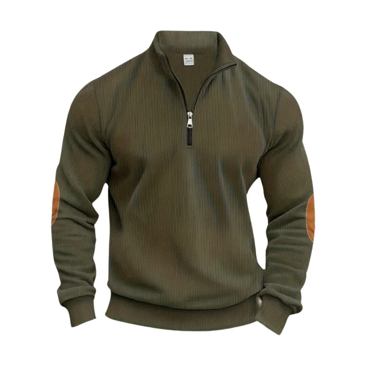 Oliver | Klassisk Ribbstickad Pullover för Män 4