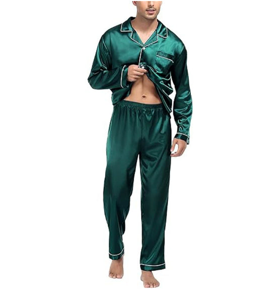 Oliver | Långärmad Lätt Pyjamasset För Avkoppling 6