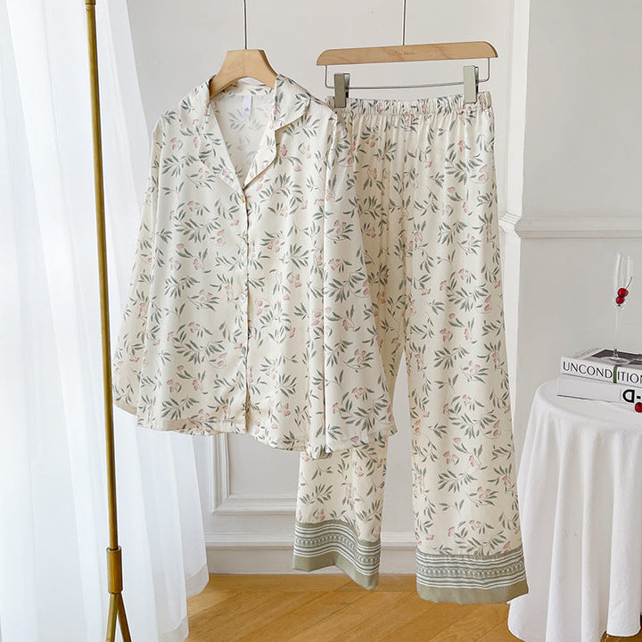 Oliver | Lätt Sommarpyjamasset med Tryckt Mönster 2