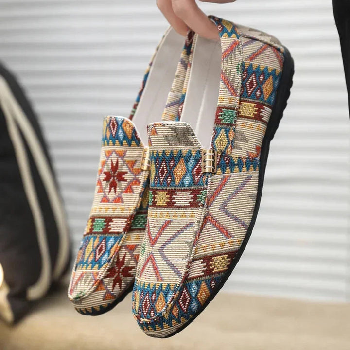 Oliver | Lätta Aztek Loafers för Män med Gummisula 0