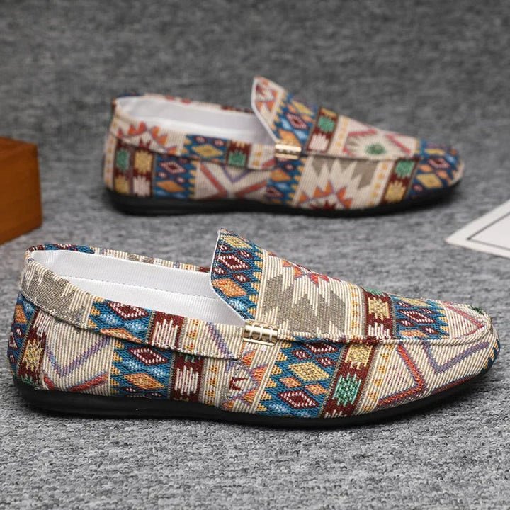 Oliver | Lätta Aztek Loafers för Män med Gummisula 2