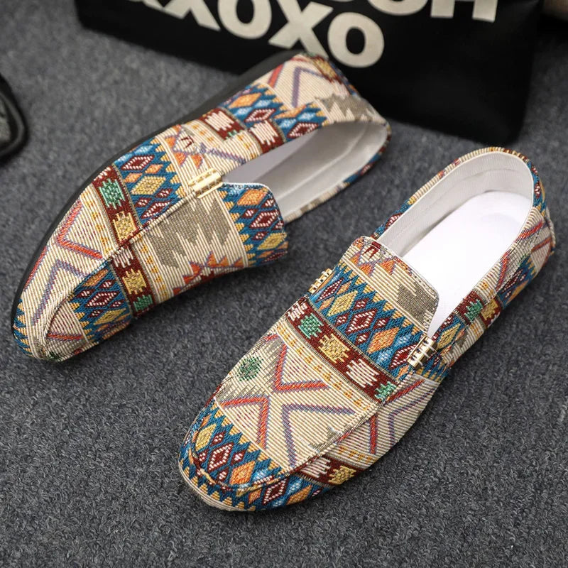 Oliver | Lätta Aztek Loafers för Män med Gummisula 3