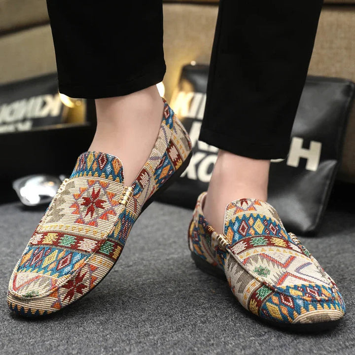 Oliver | Lätta Aztek Loafers för Män med Gummisula 5