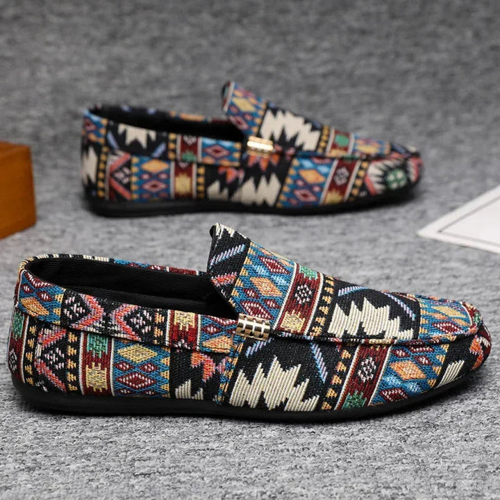 Oliver | Lätta Aztek Loafers för Män med Gummisula 6