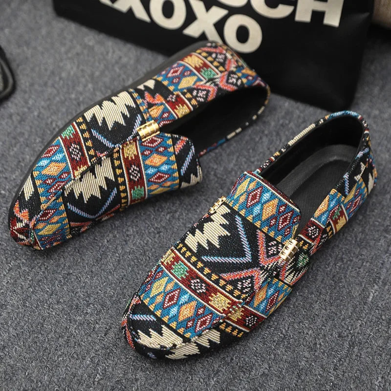 Oliver | Lätta Aztek Loafers för Män med Gummisula 7