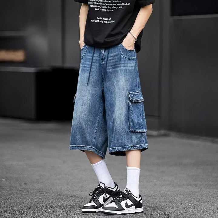 Oliver | Loose Fit Capribyxor med Flera Fickor 0