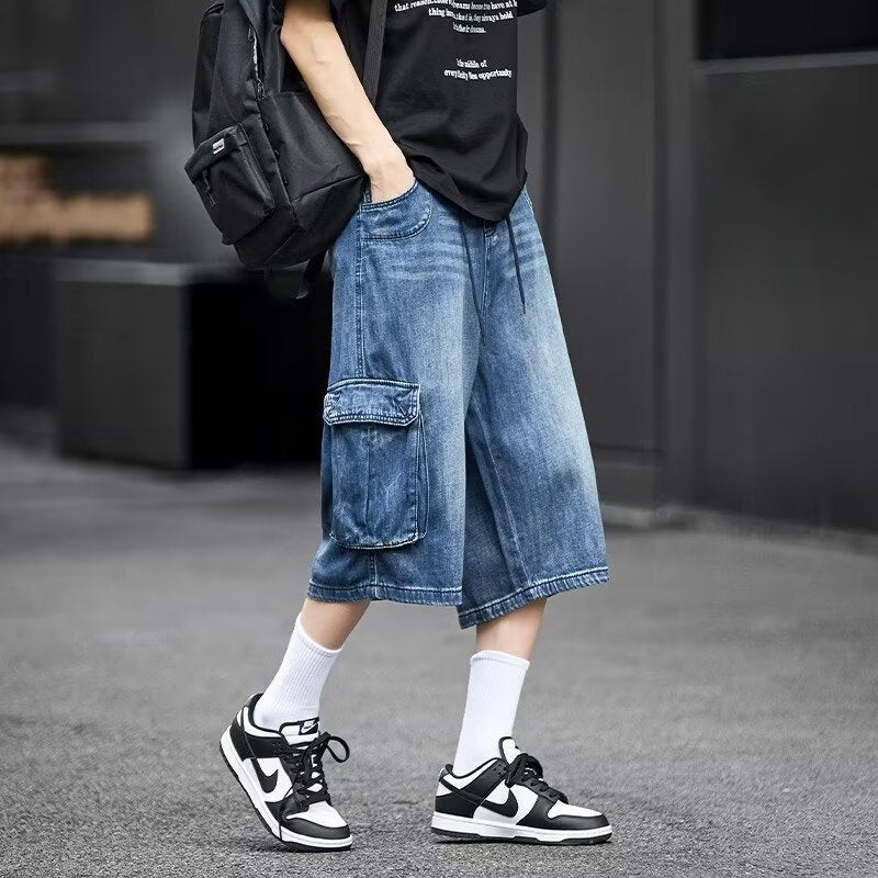 Oliver | Loose Fit Capribyxor med Flera Fickor 3
