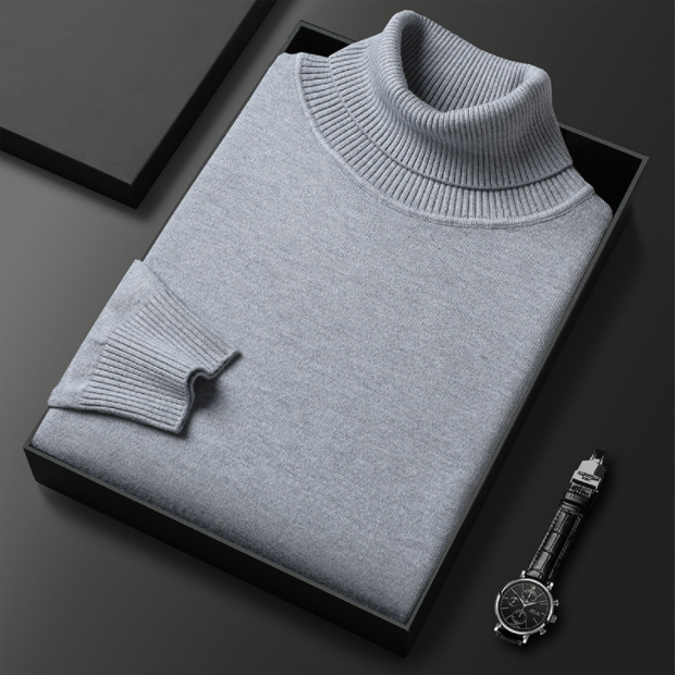 Oliver | Minimalistisk Långärmad Svart Polotröja Damer 4