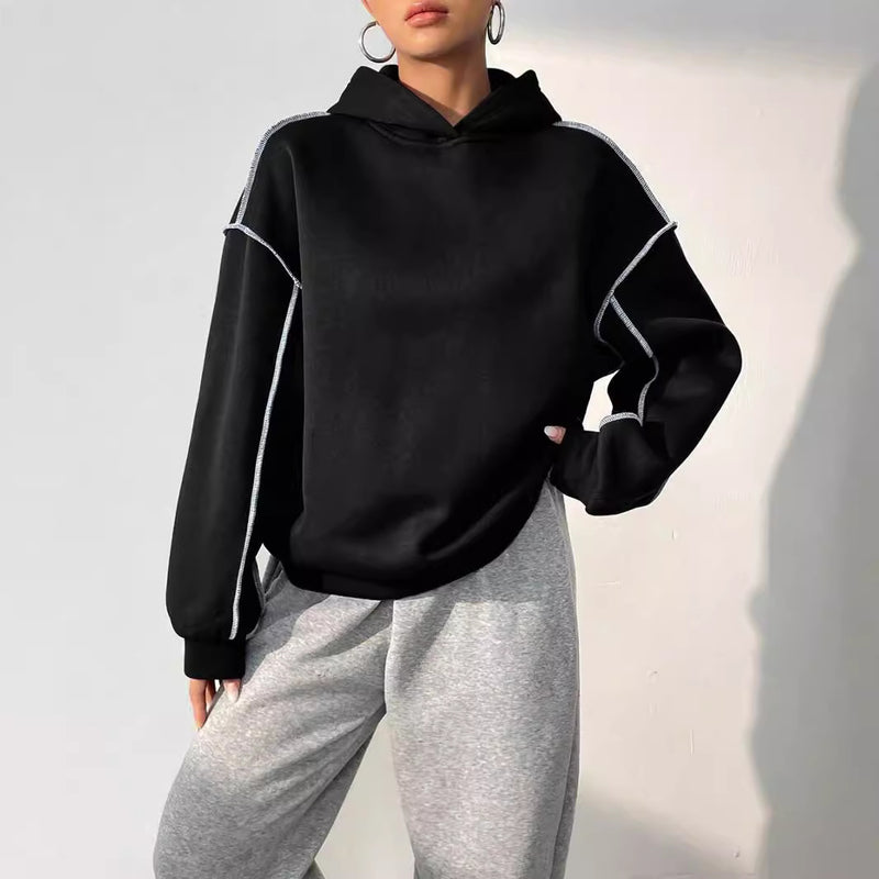 Oliver | Modern Patchwork Hoodie För Hösten 0