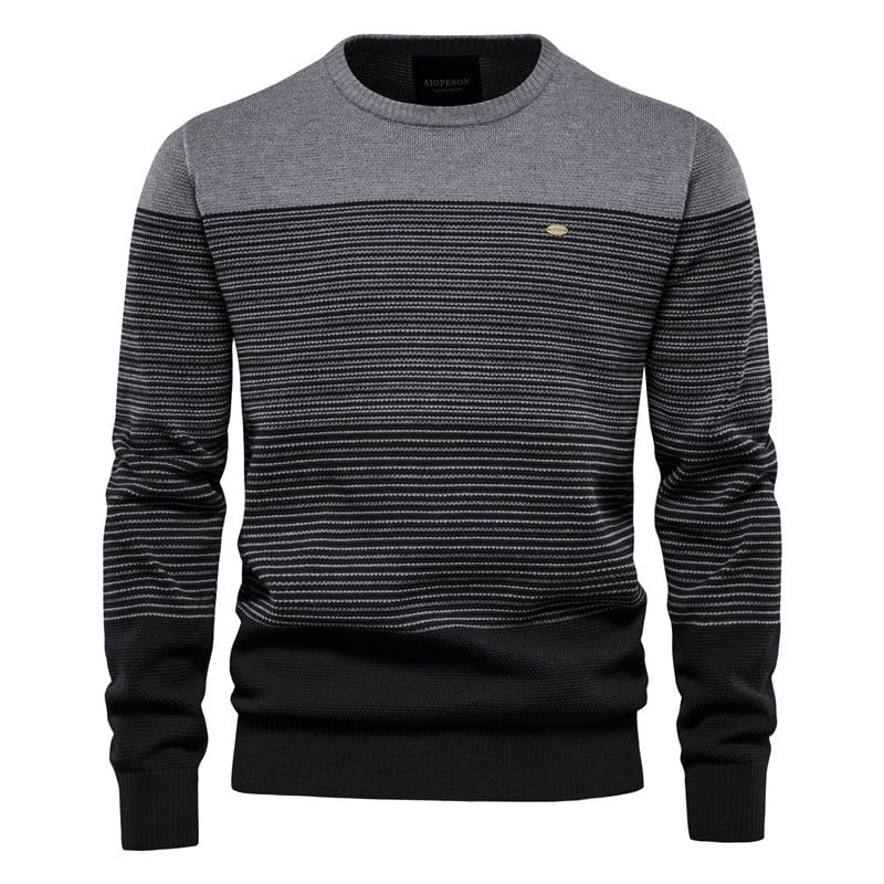 Oliver | Modern Slim Fit Herr Tröja Med Rund Halsringning 0