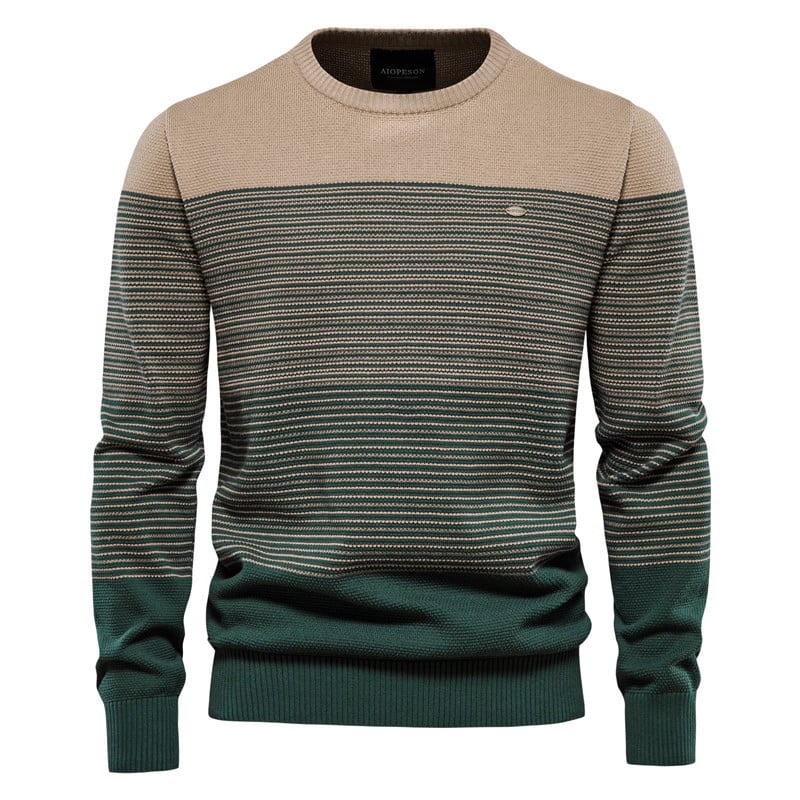 Oliver | Modern Slim Fit Herr Tröja Med Rund Halsringning 3