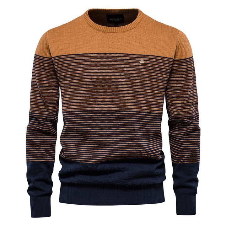 Oliver | Modern Slim Fit Herr Tröja Med Rund Halsringning 4