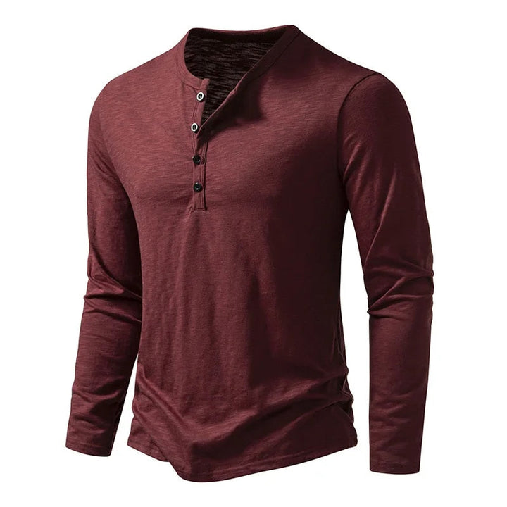 Oliver | Modern Slim Fit Långärmad Henley Tröja 0