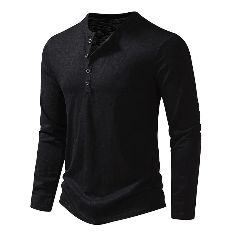 Oliver | Modern Slim Fit Långärmad Henley Tröja 12