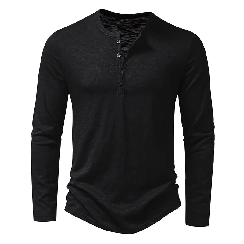 Oliver | Modern Slim Fit Långärmad Henley Tröja 4