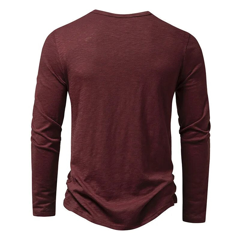 Oliver | Modern Slim Fit Långärmad Henley Tröja 6