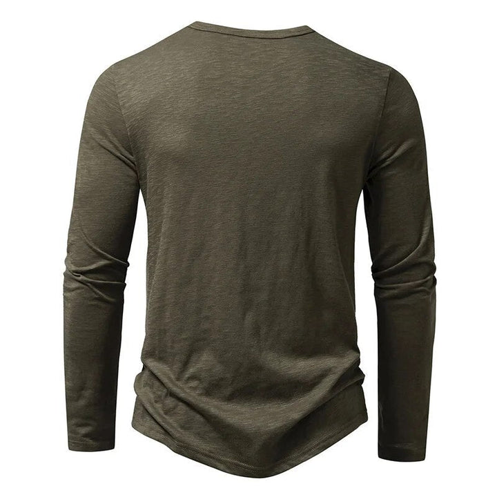 Oliver | Modern Slim Fit Långärmad Henley Tröja 7
