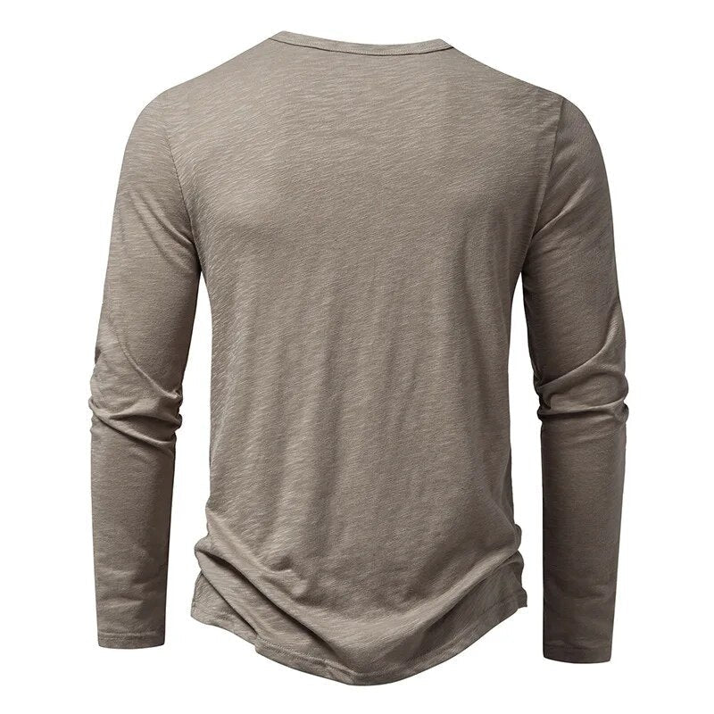 Oliver | Modern Slim Fit Långärmad Henley Tröja 8