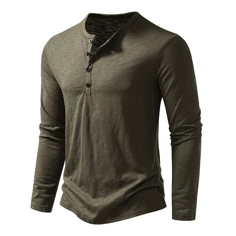 Oliver | Modern Slim Fit Långärmad Henley Tröja 9