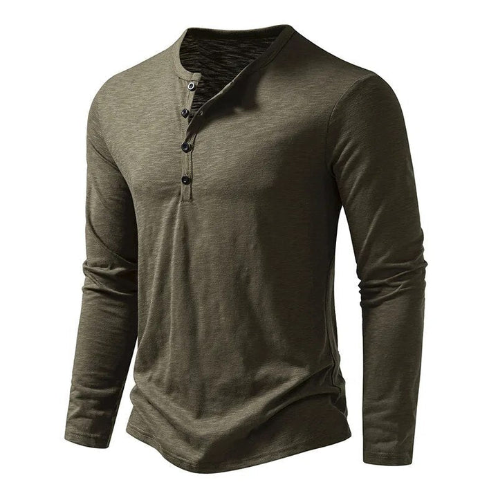 Oliver | Modern Slim Fit Långärmad Henley Tröja 9