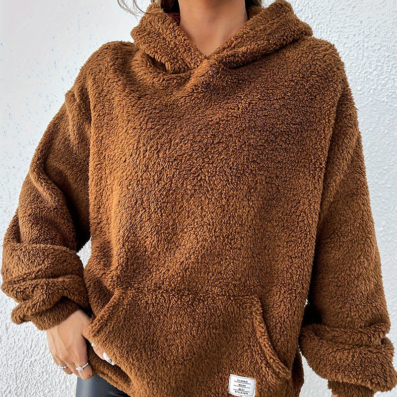 Oliver | Mysig Brun Hoodie med Huva 0