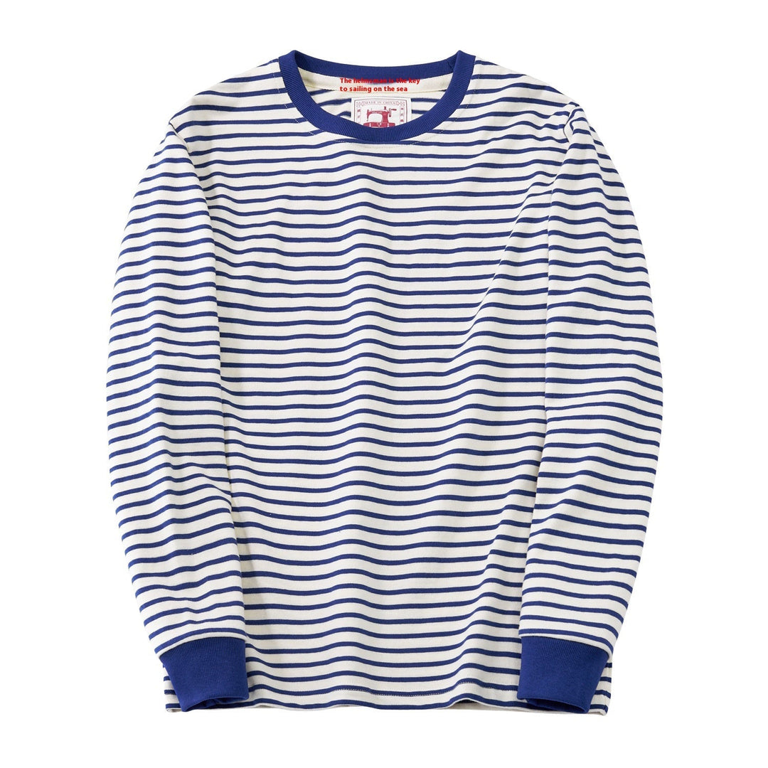 Oliver | Randig Långärmad T-Shirt för Herr med Stil 0