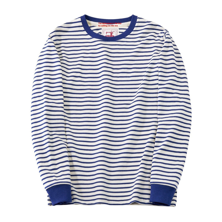 Oliver | Randig Långärmad T-Shirt för Herr med Stil 0
