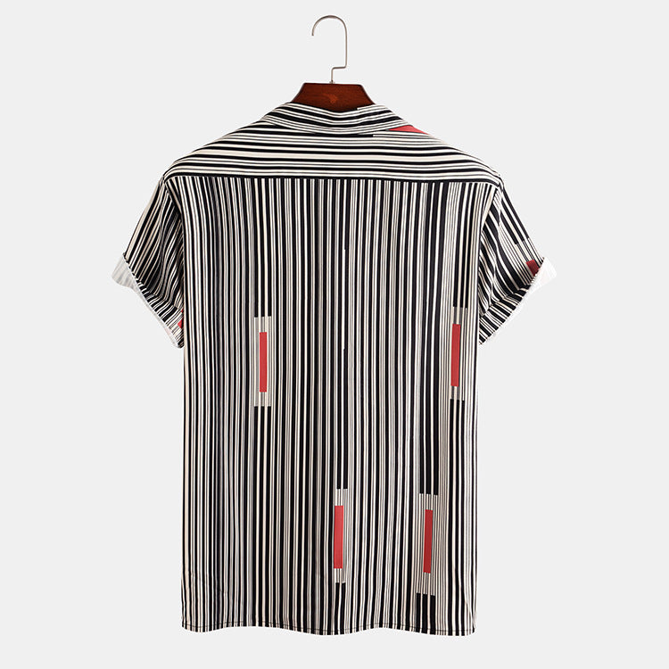 Oliver | Randig Slim Fit Kortärmad Kofta 2
