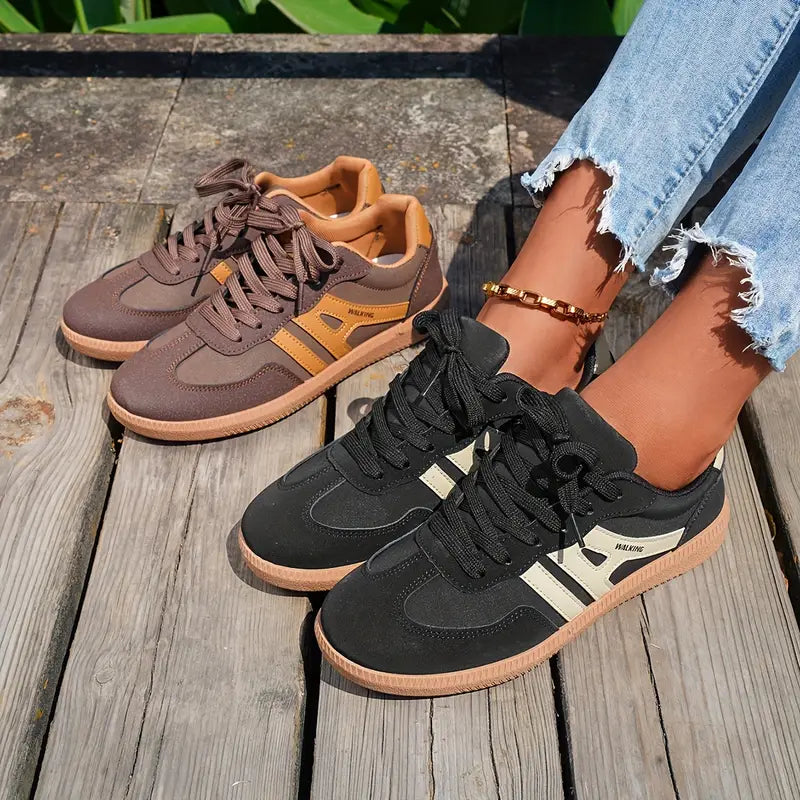 Oliver | Retroinspirerade Sneakers med Paneler och Komfort 8