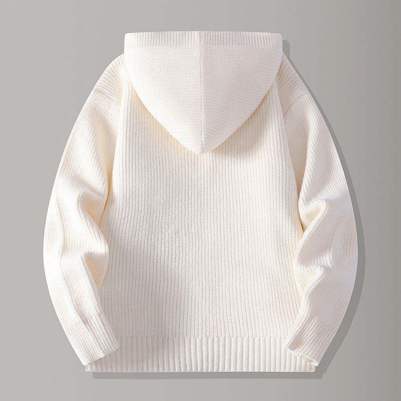 Oliver | Ribbed Knit Hoodie Cardigan for Men 3