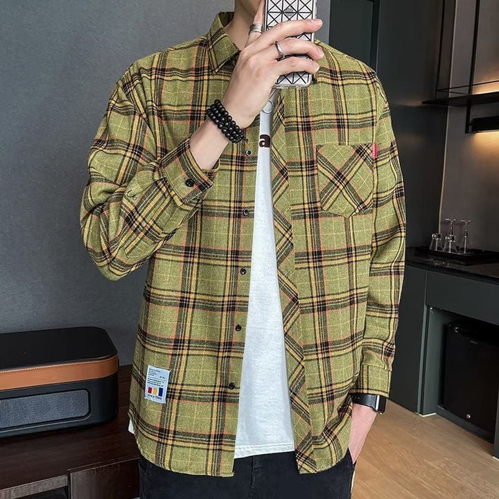 Oliver | Rutig Långärmad Skjorta för Vårbruk med Slim Fit 10