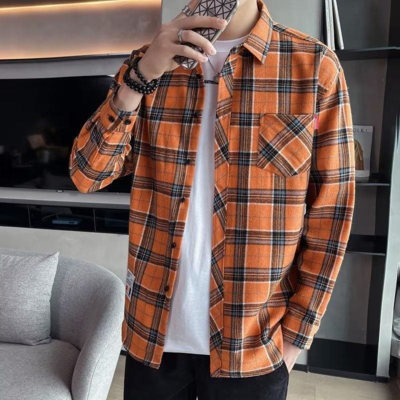 Oliver | Rutig Långärmad Skjorta för Vårbruk med Slim Fit 15