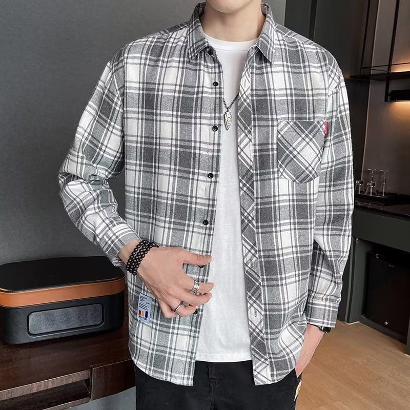 Oliver | Rutig Långärmad Skjorta för Vårbruk med Slim Fit 5