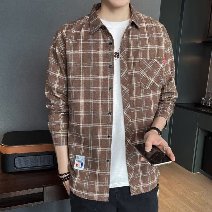 Oliver | Rutig Långärmad Skjorta för Vårbruk med Slim Fit 8