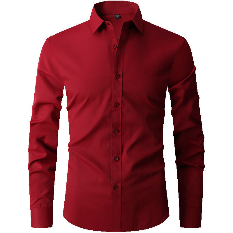 Oliver | Slim Fit Färgblock Herrskjorta För Vår Och Höst 1