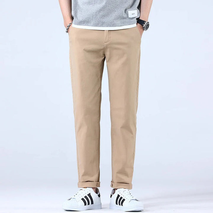 Oliver | Slim Fit Raka Ben Byxor Dam med Medelhög Midja 3