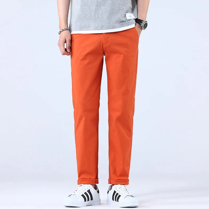 Oliver | Slim Fit Raka Ben Byxor Dam med Medelhög Midja 5