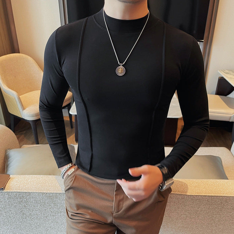 Oliver | Slim Fit Randig Långärmad T-shirt för Vår och Höst 0