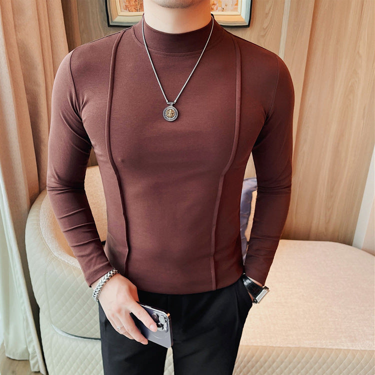 Oliver | Slim Fit Randig Långärmad T-shirt för Vår och Höst 3