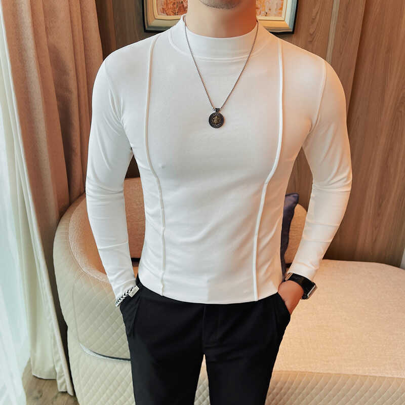 Oliver | Slim Fit Randig Långärmad T-shirt för Vår och Höst 4