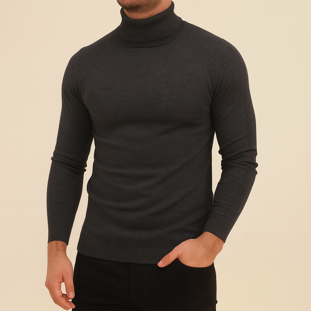 Oliver | Slim Fit Stickad Polotröja Dam för Kalla Månader 1
