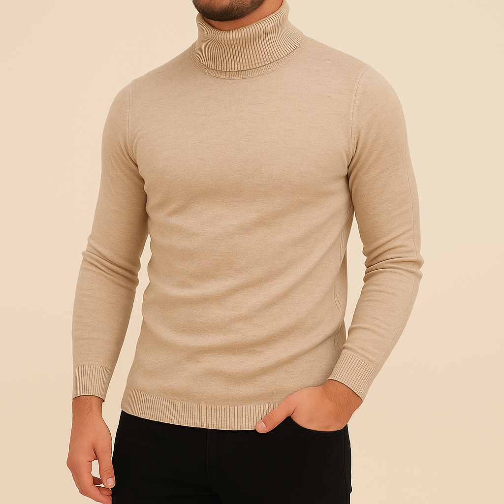 Oliver | Slim Fit Stickad Polotröja Dam för Kalla Månader 2