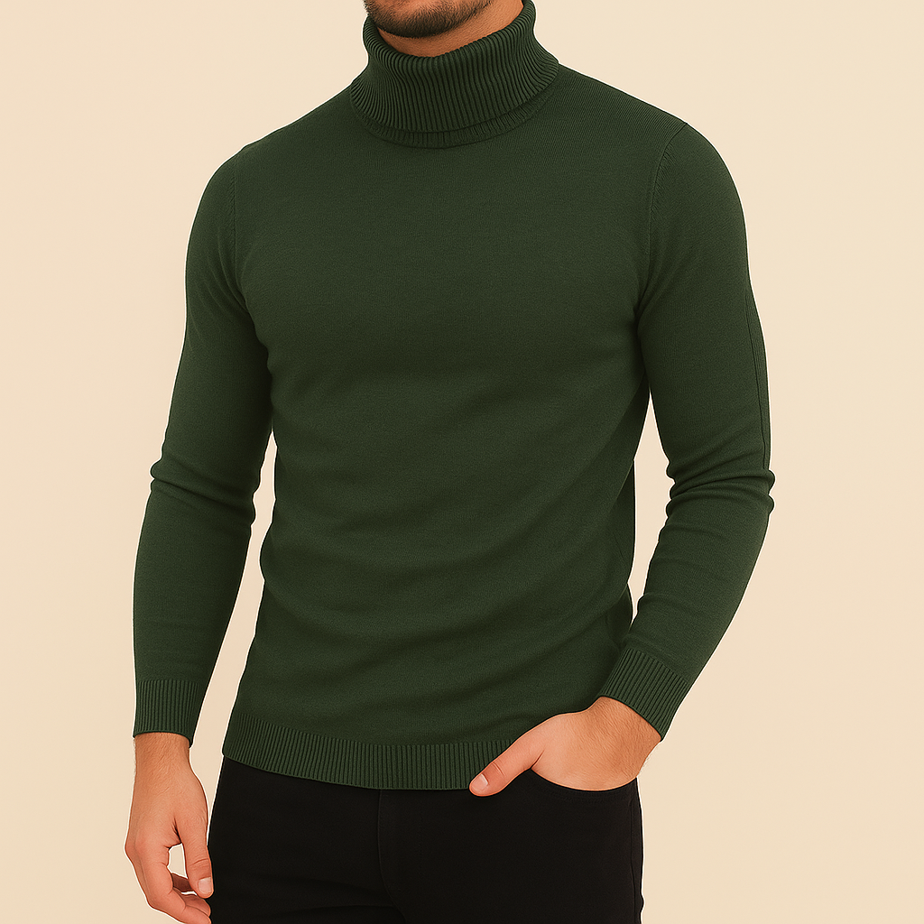 Oliver | Slim Fit Stickad Polotröja Dam för Kalla Månader 3